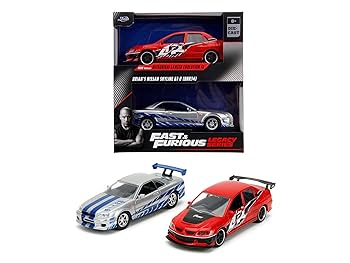 JADA Fast & Furious Legacy Series 12台セット Jada Toys Fast & Furious Twin Pack 1:32 Wave 4/2 zabawkowy